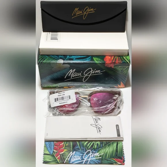 New Maui Jim Relaxation Mode Espresso Polarized Maui Sunrise Sunglasses P844-19B